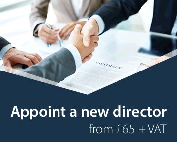 Appoint a new director from £65 + VAT